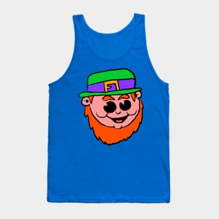 Cute Leprechaun head Tank Top